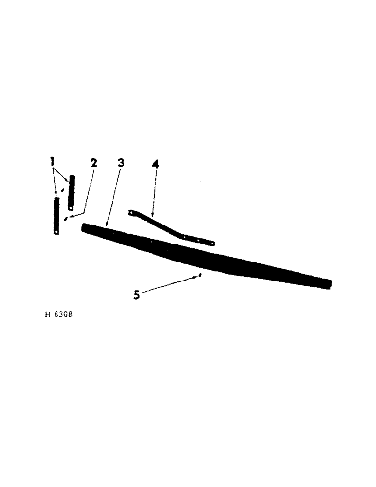 Схема запчастей Case IH 201 - (A-108[A]) - REEL SUPPORT ARM LEFT HAND, PEA BAR PLATFORM, NOT AUGER OR CANVAS PLATFORM (58) - ATTACHMENTS/HEADERS