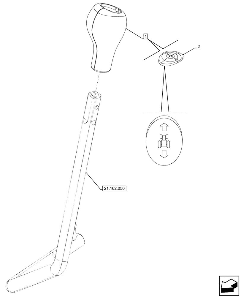 Схема запчастей Case IH FARMALL 90N - (90.108.420) - VAR - 330111, 743548 - FORWARD/REVERSE LEVER, W/O CREEPER, CONTROLS, DECAL (90) - PLATFORM, CAB, BODYWORK AND DECALS