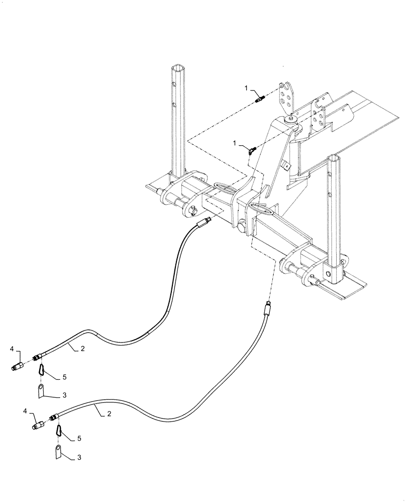 Схема запчастей Case IH 1255 - (35.780.AD[06]) - CASE DRAIN FOR 12 & 16 ROW 2 PT HITCH (35) - HYDRAULIC SYSTEMS