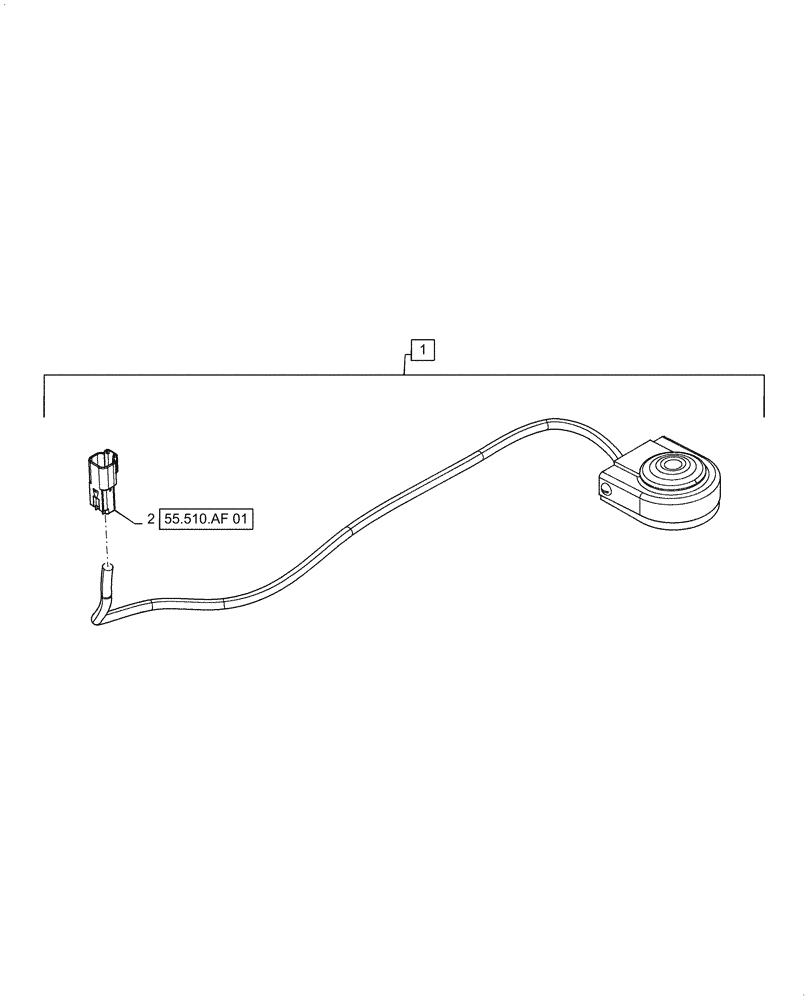 Схема запчастей Case IH PATRIOT 2250 - (55.542.AA[01]) - PEDAL SWITCH, TRACTION CONTROL (55) - ELECTRICAL SYSTEMS