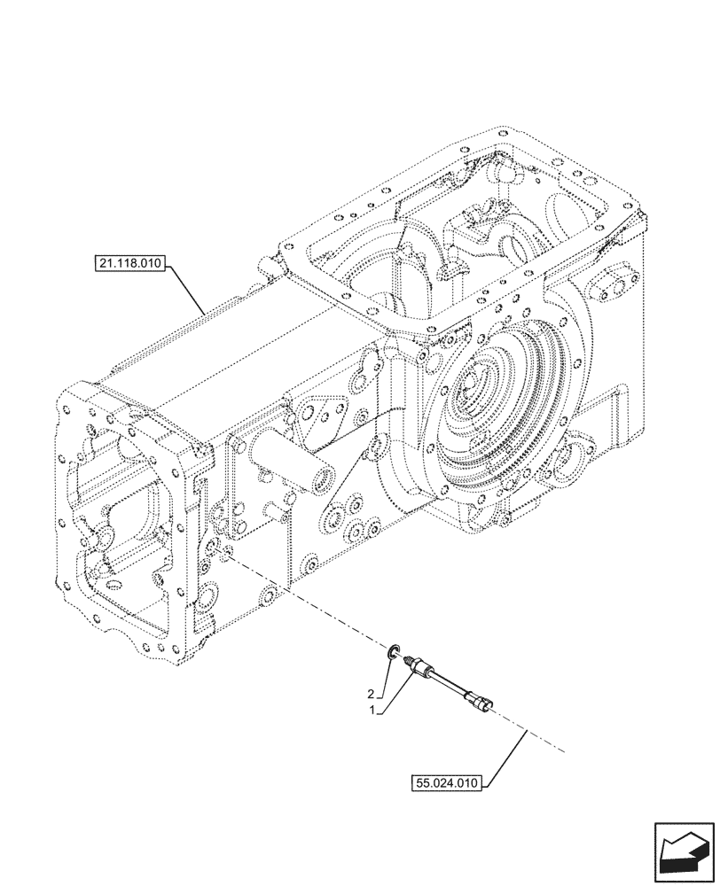 Схема запчастей Case IH FARMALL 80N - (55.024.210) - VAR - 330111 - CREEPER, SENSOR, HI-LO (55) - ELECTRICAL SYSTEMS