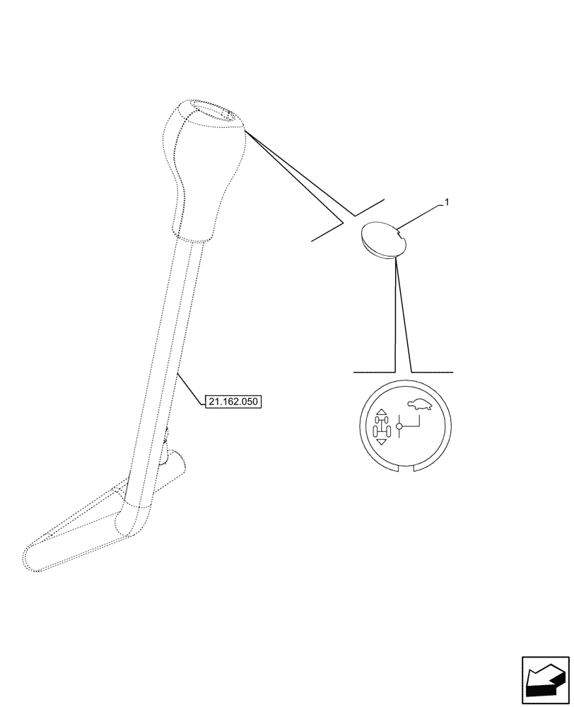 Схема запчастей Case IH FARMALL 100V - (90.108.380) - VAR - 743548 - FORWARD/REVERSE LEVER, W/O CREEPER, CONTROLS, DECAL, CAB (90) - PLATFORM, CAB, BODYWORK AND DECALS