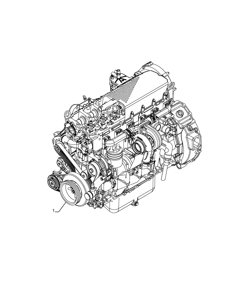 Схема запчастей Case IH F2CFP614D H003 - (10.001.AD) - ENGINE (10) - ENGINE