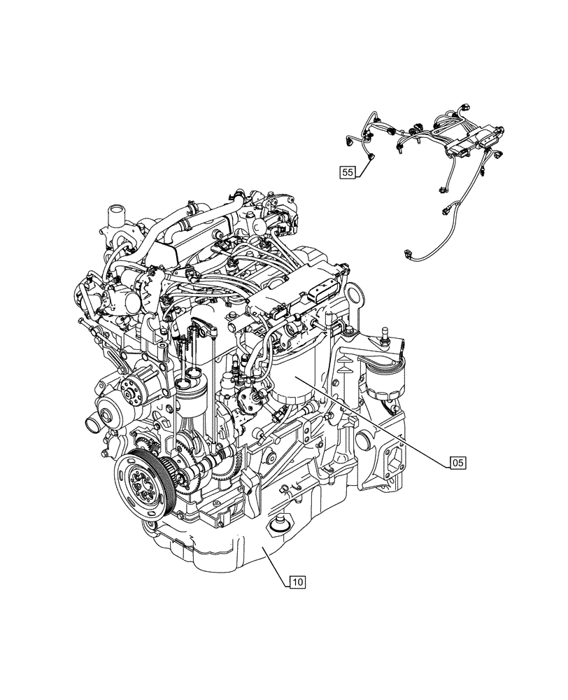 Схема запчастей Case IH F5HFL463A F001 - (00.000.00) - PICTORIAL INDEX - MAIN SECTIONS (00) - GENERAL & PICTORIAL INDEX