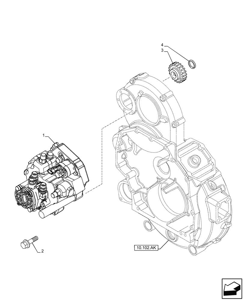 Схема запчастей Case IH F2CFP614B H003 - (10.218.AQ[01]) - FUEL INJECTION PUMP (10) - ENGINE