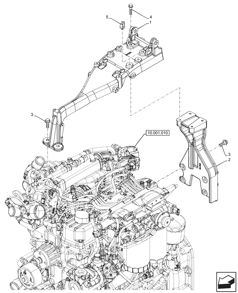 Схема запчастей Case IH FARMALL 110N - (90.102.010) - VAR - 759028, 759029, 759031, 759033 - HOOD, SUPPORT (90) - PLATFORM, CAB, BODYWORK AND DECALS