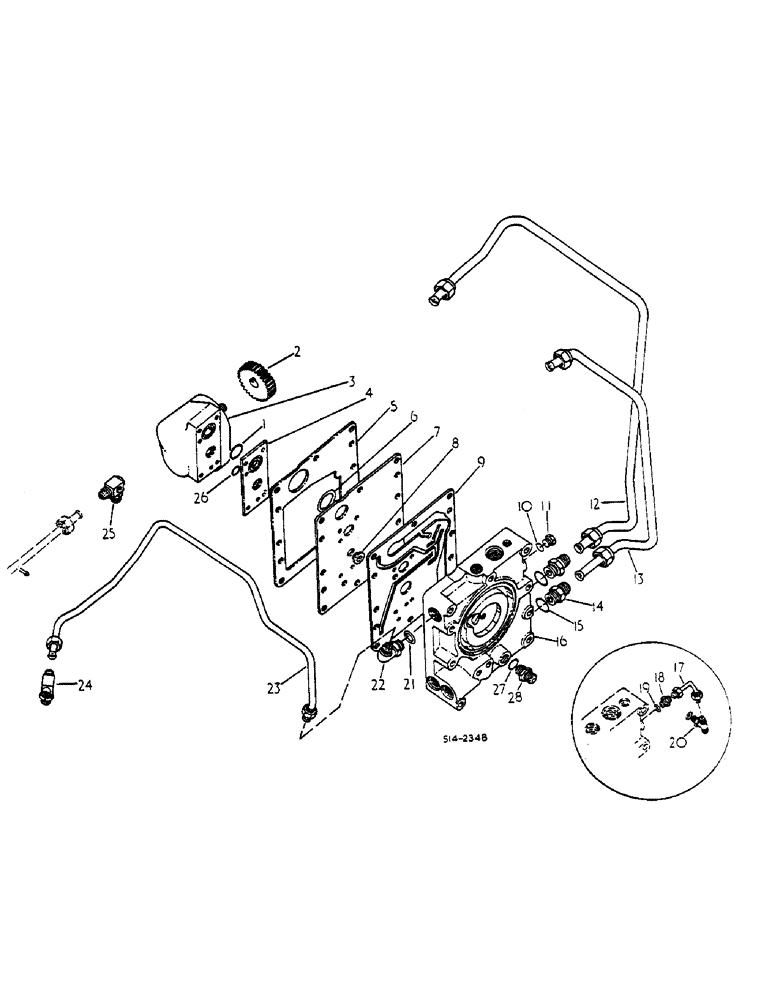 Схема запчастей Case IH HYDRO 84 - (10-002) - HYDRAULIC POWER SUPPLY AND MULTI-CONTROL VALVE (07) - HYDRAULICS