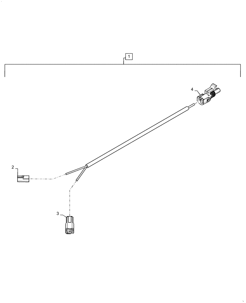 Схема запчастей Case IH 4955 - (55.516.AA[08]) - BRAKE SWITCH WIRE HARNESS (55) - ELECTRICAL SYSTEMS