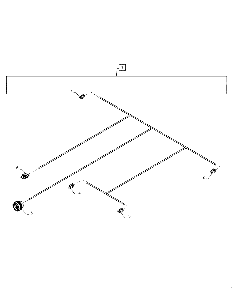 Схема запчастей Case IH 2150 - (55.516.AL[01]) - BULK FILL HARNESS (55) - ELECTRICAL SYSTEMS