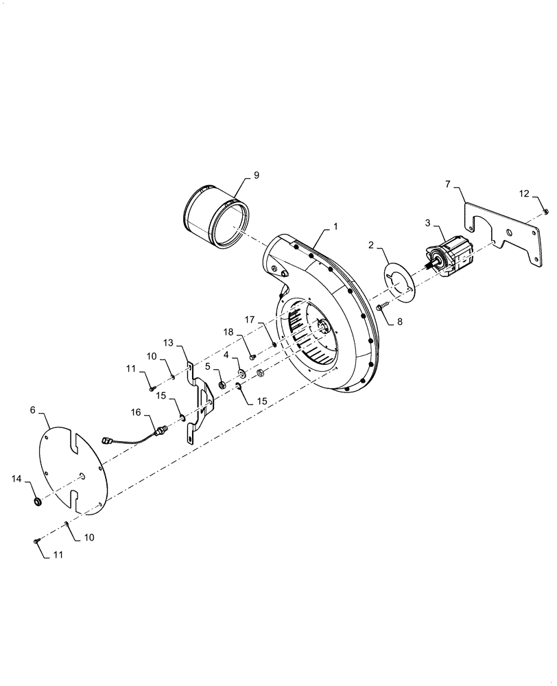 Схема запчастей Case IH 2150 - (79.103.AB[02]) - BULK FILL FAN 6 INCH (79) - PLANTING