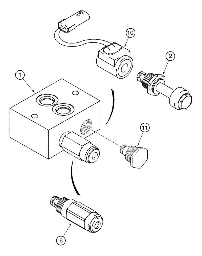 Схема запчастей Case IH 2388 - (08-31) - VALVE ASSY - ROTARY SCREEN BYPASS (07) - HYDRAULICS