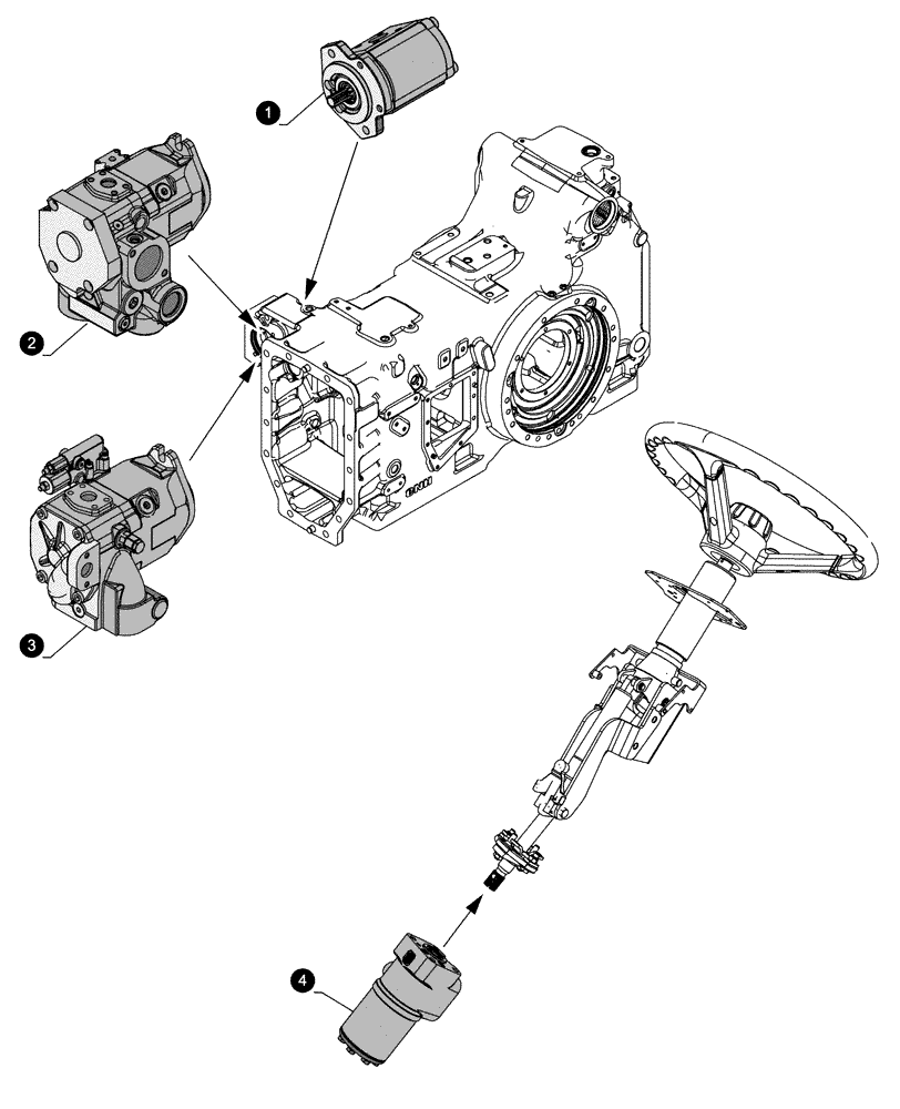 Схема запчастей Case IH PUMA 165 CVT - (05.100.04[05]) - MAINTENANCE PARTS - PUMPS (05) - SERVICE & MAINTENANCE