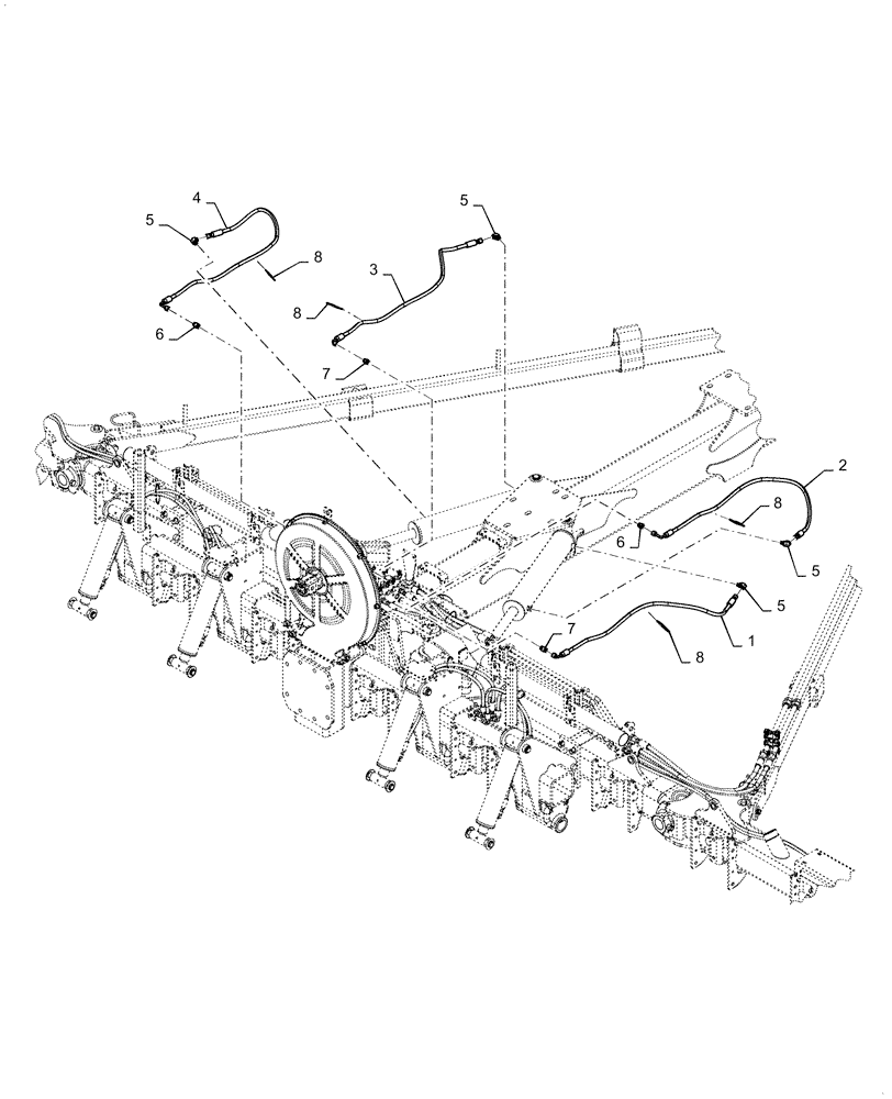 Схема запчастей Case IH 2150 - (35.100.BI[01]) - TRANSPORT FOLD HYDRAULICS (35) - HYDRAULIC SYSTEMS