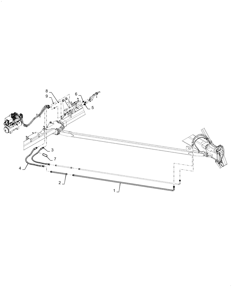 Схема запчастей Case IH 2150 - (35.744.AG[01]) - HYDRAULICS BULKFILL AND COMPRESSOR (35) - HYDRAULIC SYSTEMS