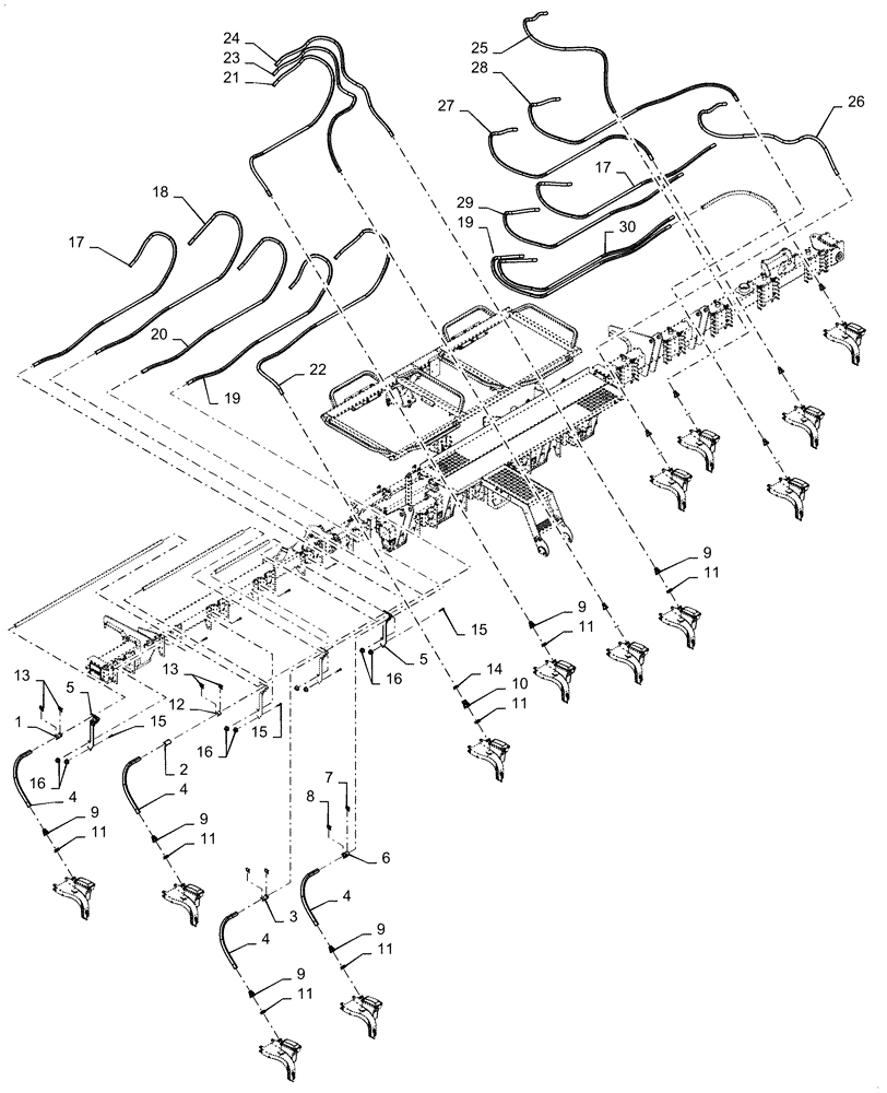 Схема запчастей Case IH 2150 - (79.904.AF[01]) - BULK FILL SEED DELIVERY (79) - PLANTING