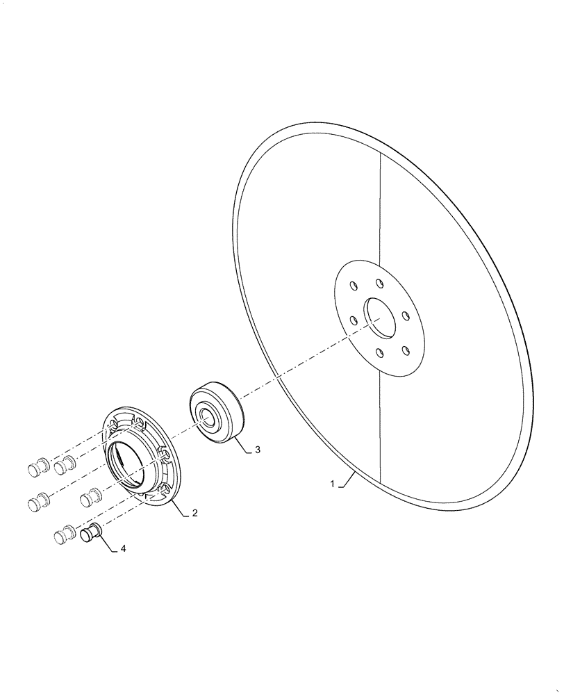 Схема запчастей Case IH 2150 - (79.105.AD[06]) - DISK 15 INCH OPENER (79) - PLANTING