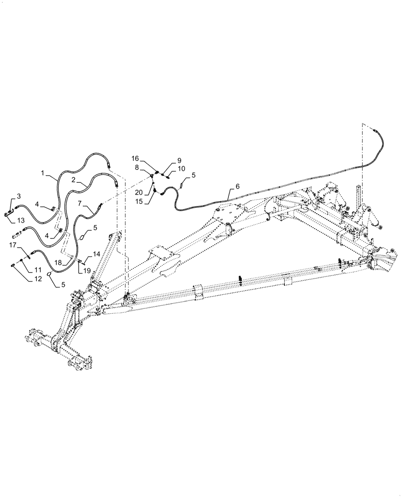 Схема запчастей Case IH 2150 - (35.744.AF[01]) - ALTERNATOR HYDRAULICS, 12 / 16 ROW, 2 POINT HITCH (35) - HYDRAULIC SYSTEMS