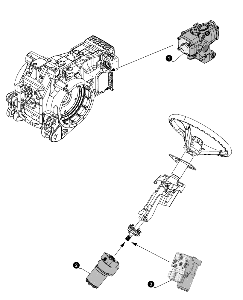 Схема запчастей Case IH OPTUM 270 CVT - (05.100.045) - MAINTENANCE PARTS - PUMPS (05) - SERVICE & MAINTENANCE