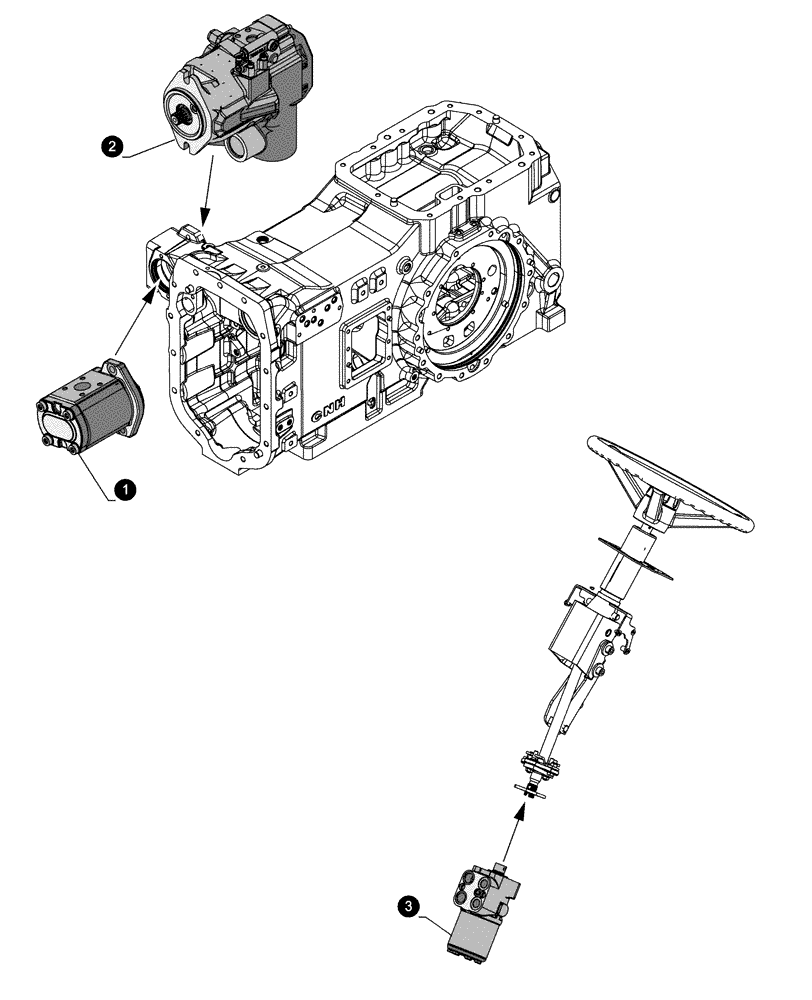 Схема запчастей Case IH MAXXUM 135 - (05.100.04[05]) - MAINTENANCE PARTS - PUMPS (05) - SERVICE & MAINTENANCE