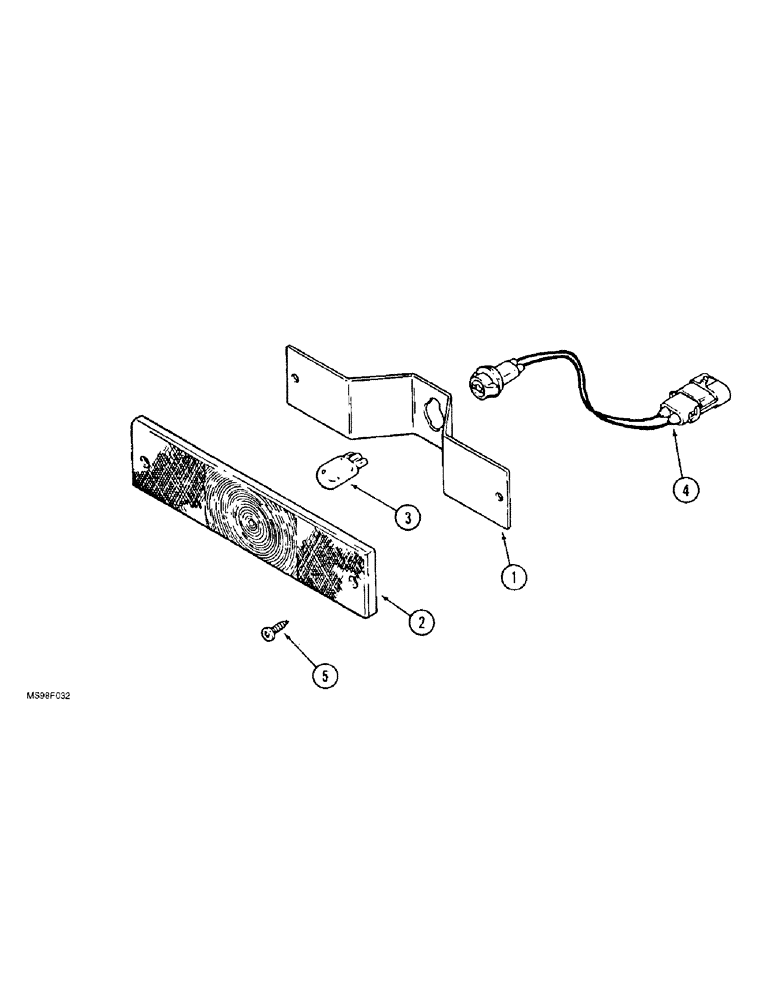 Схема запчастей Case IH 9380 QUADTRAC - (4-040[A]) - LAMPS, TAIL LAMP ASSEMBLY (04) - ELECTRICAL SYSTEMS