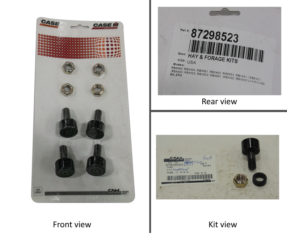 Схема запчастей Case IH RBX453 - (12.56) - KIT BEARING CAMSHAFT DECLUTCH (12) - MAIN FRAME