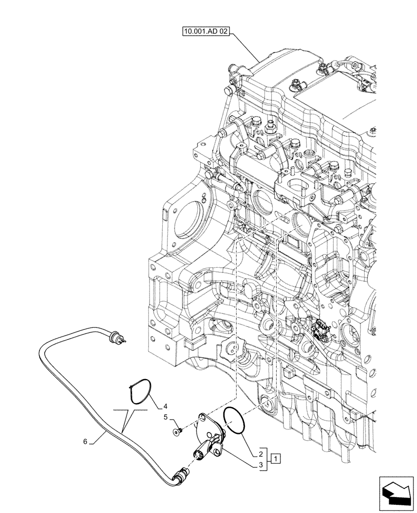 Схема запчастей Case IH MAXXUM 140 - (55.202.AE[07]) - COLD START SYSTEM, BLOCK HEATER - 240V (VAR.330206) (55) - ELECTRICAL SYSTEMS