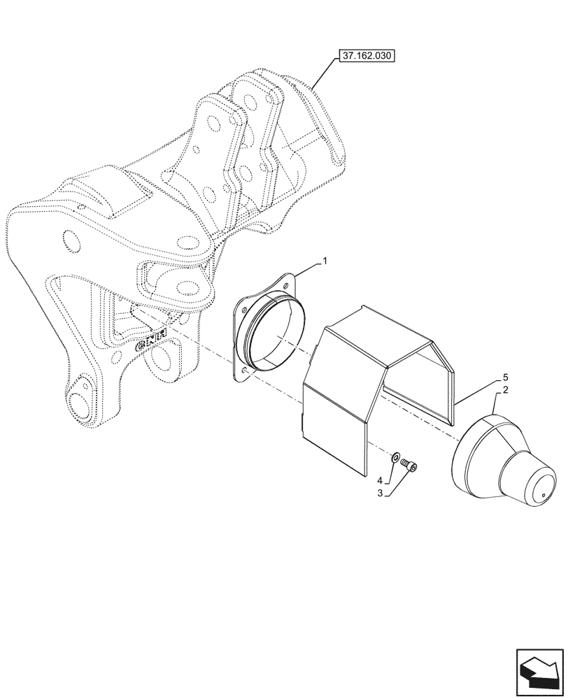 Схема запчастей Case IH FARMALL 80V - (31.146.070) - VAR - 341979, 341980, 341981, 341982, 342346, 342347, 342350, 342351, 342352, 342355, 743522 - COVER, FRONT PTO, CAB (31) - IMPLEMENT POWER TAKE OFF