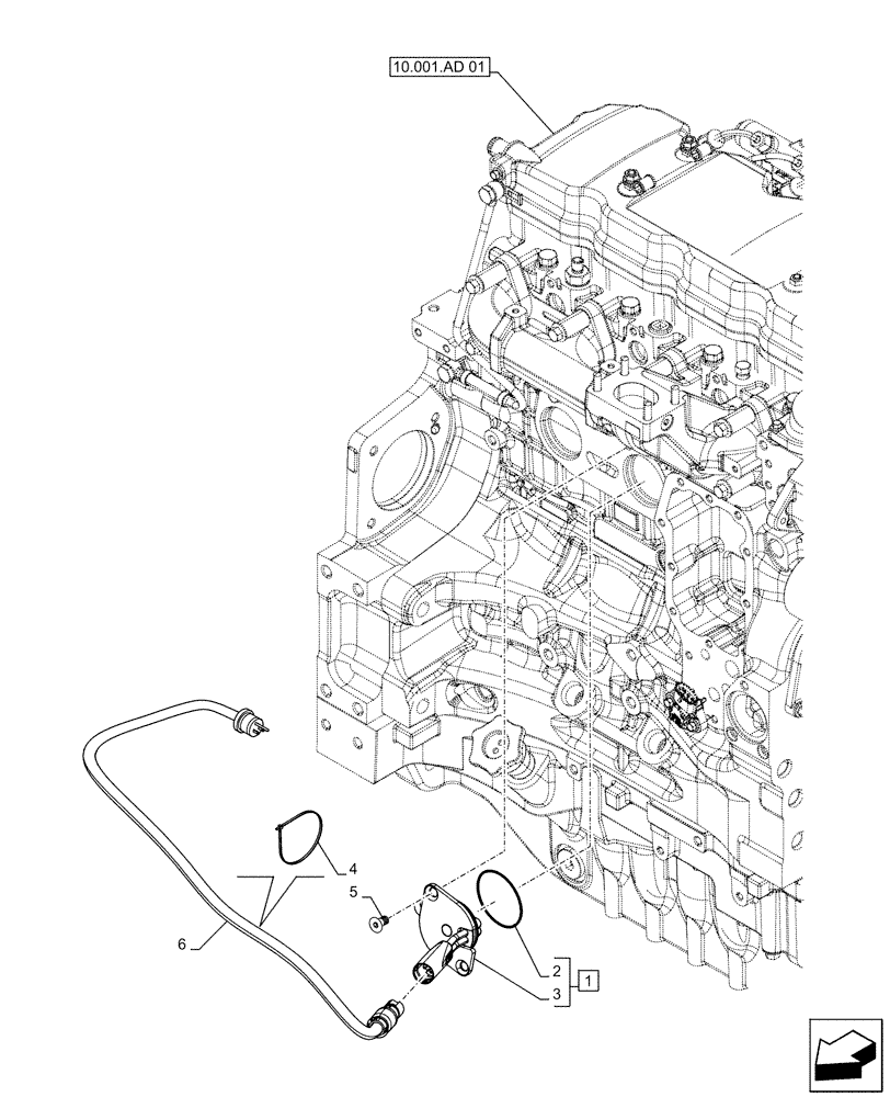 Схема запчастей Case IH MAXXUM 110 - (55.202.AE[02]) - COLD START SYSTEM, BLOCK HEATER - 240V (VAR.330206) (55) - ELECTRICAL SYSTEMS