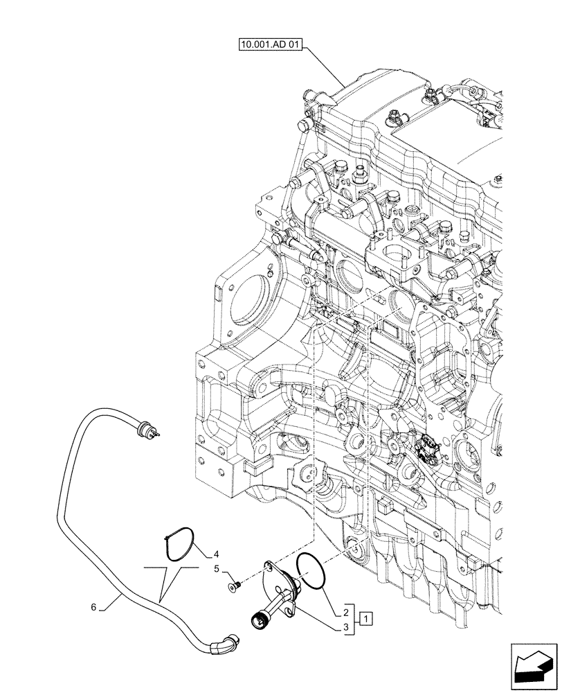 Схема запчастей Case IH MAXXUM 110 - (55.202.AE[01]) - COLD START SYSTEM, BLOCK HEATER - 110V (VAR.330205) (55) - ELECTRICAL SYSTEMS