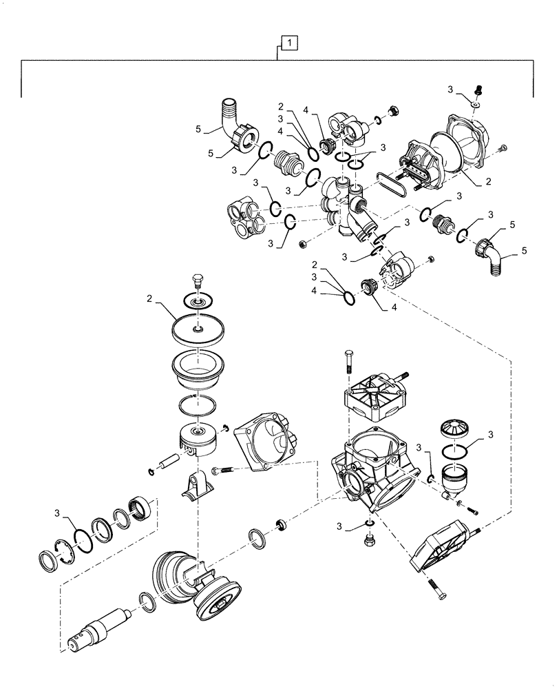 Схема запчастей Case IH 1255 - (63.100.AB[04]) - LIQUID FERTILIZER - PUMP, 30 GPM 24 ROW (63) - CHEMICAL APPLICATORS