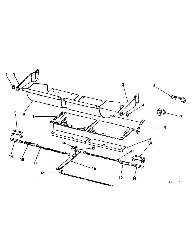 Схема запчастей Case IH 130 - (H-28) - REAR SLURRY PAN ATTACHMENT 