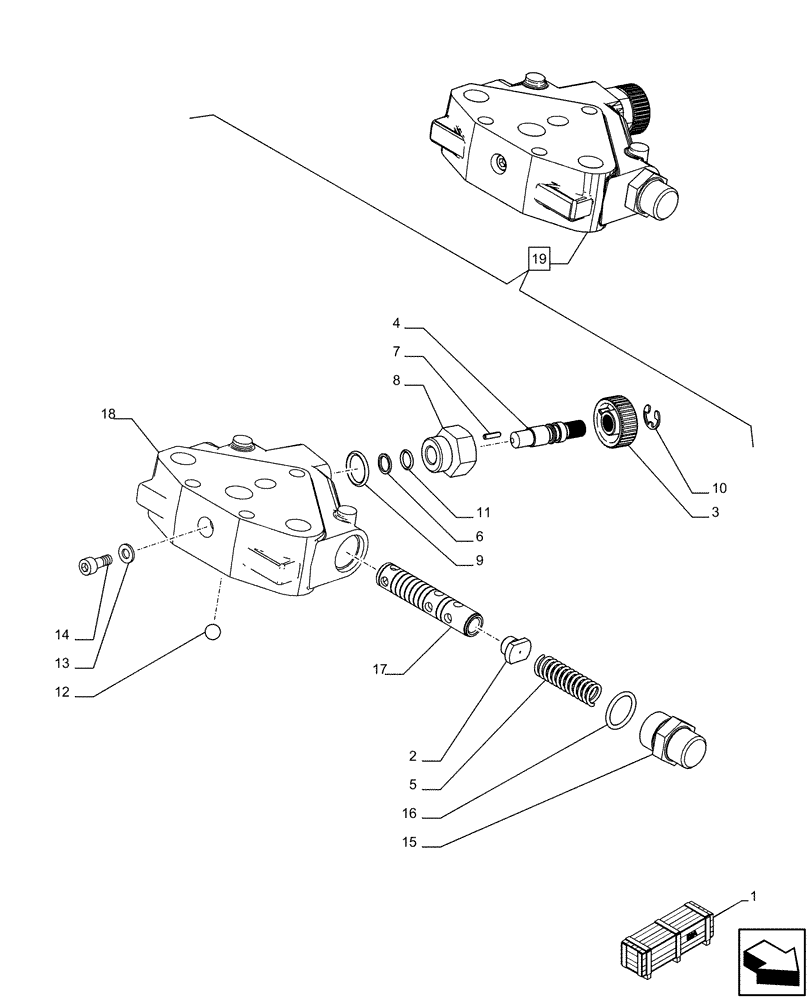 Схема запчастей Case IH FARMALL 90C - (88.100.35[08]) - DIA KIT, 2ND REMOTE CONTROL VALVE, COMPONENTS (88) - ACCESSORIES