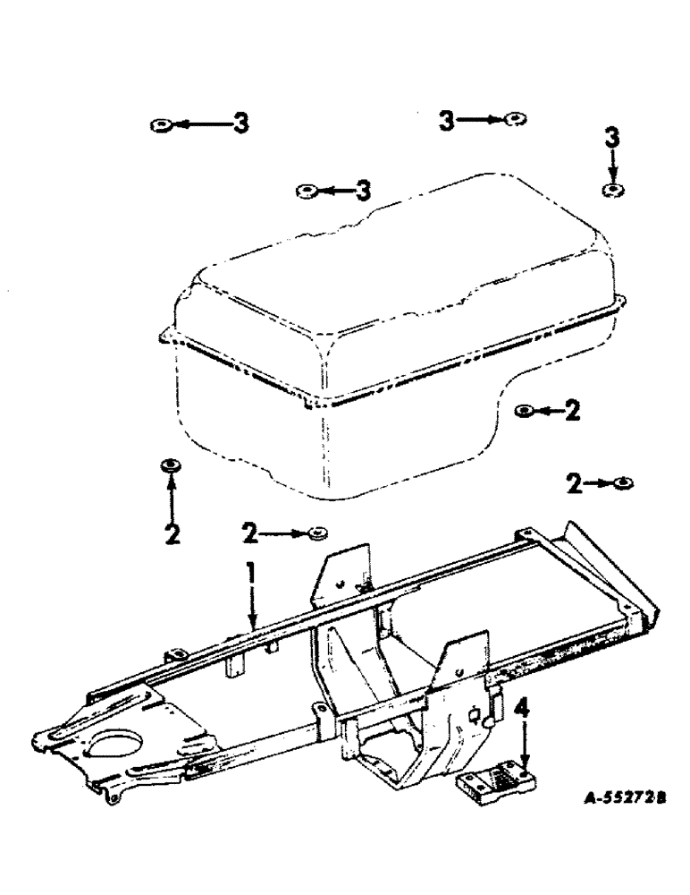 Схема запчастей Case IH 560 - (049) - FUEL SYSTEM, FUEL TANK SUPPORT (02) - FUEL SYSTEM