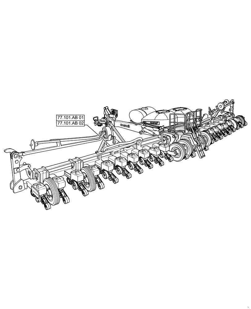 Схема запчастей Case IH 1255 - (77.000.00[01]) - SECTION INDEX - SEEDING/PLANTING (77) - SEEDING/PLANTING