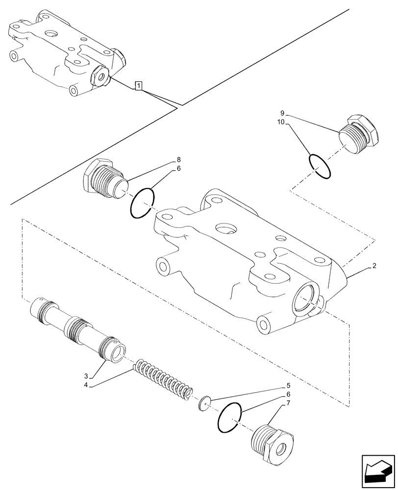 Схема запчастей Case IH FARMALL 100V - (35.204.490) - VAR - 759024 - 3 REMOTE CONTROL VALVES, W/ DIVERTER (35) - HYDRAULIC SYSTEMS