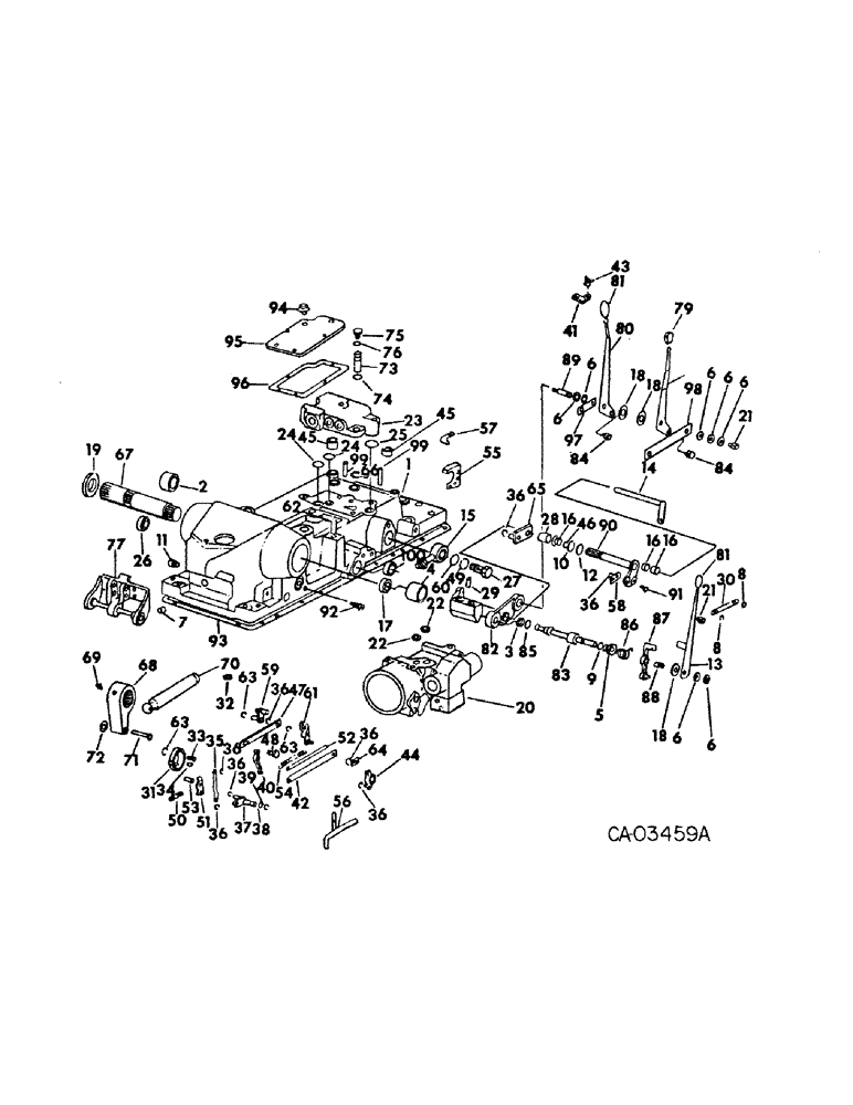 Схема запчастей Case IH 464 - (10-16) - HYDRAULICS, DRAFT CONTROL (07) - HYDRAULICS