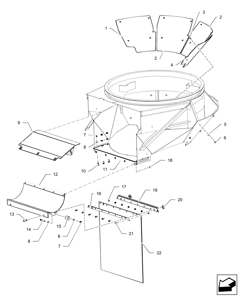 Схема запчастей Case IH A8800 - (74.204.AA[01]) - PRIMARY EXTRACTOR - MY16 (74) - CLEANING