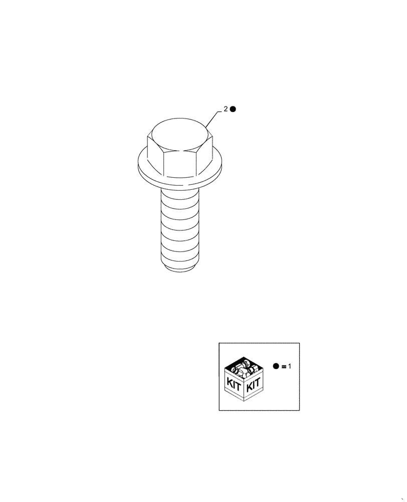 Схема запчастей Case IH 7010 - (66.330.18) - KIT NETRIX RASP BAR BOLTS (66) - THRESHING