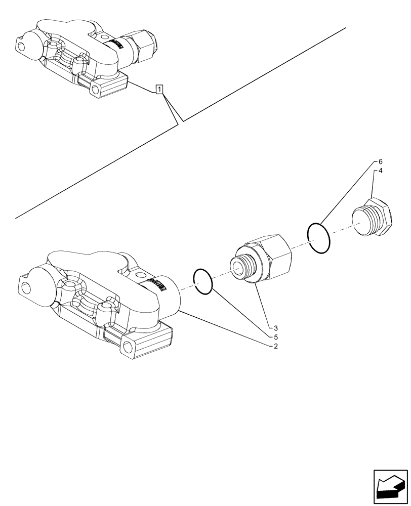 Схема запчастей Case IH FARMALL 80V - (35.204.120) - VAR - 341794, 759022, 759023 - REMOTE CONTROL VALVE, COMPONENTS (MDC) (35) - HYDRAULIC SYSTEMS