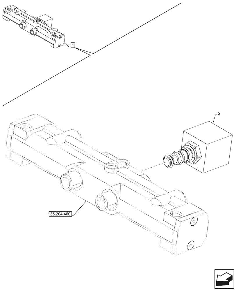 Схема запчастей Case IH FARMALL 80N - (55.035.030) - VAR - 759024 - 3 REMOTE CONTROL VALVES, W/ DIVERTER, COMPONENTS (MDC) (55) - ELECTRICAL SYSTEMS