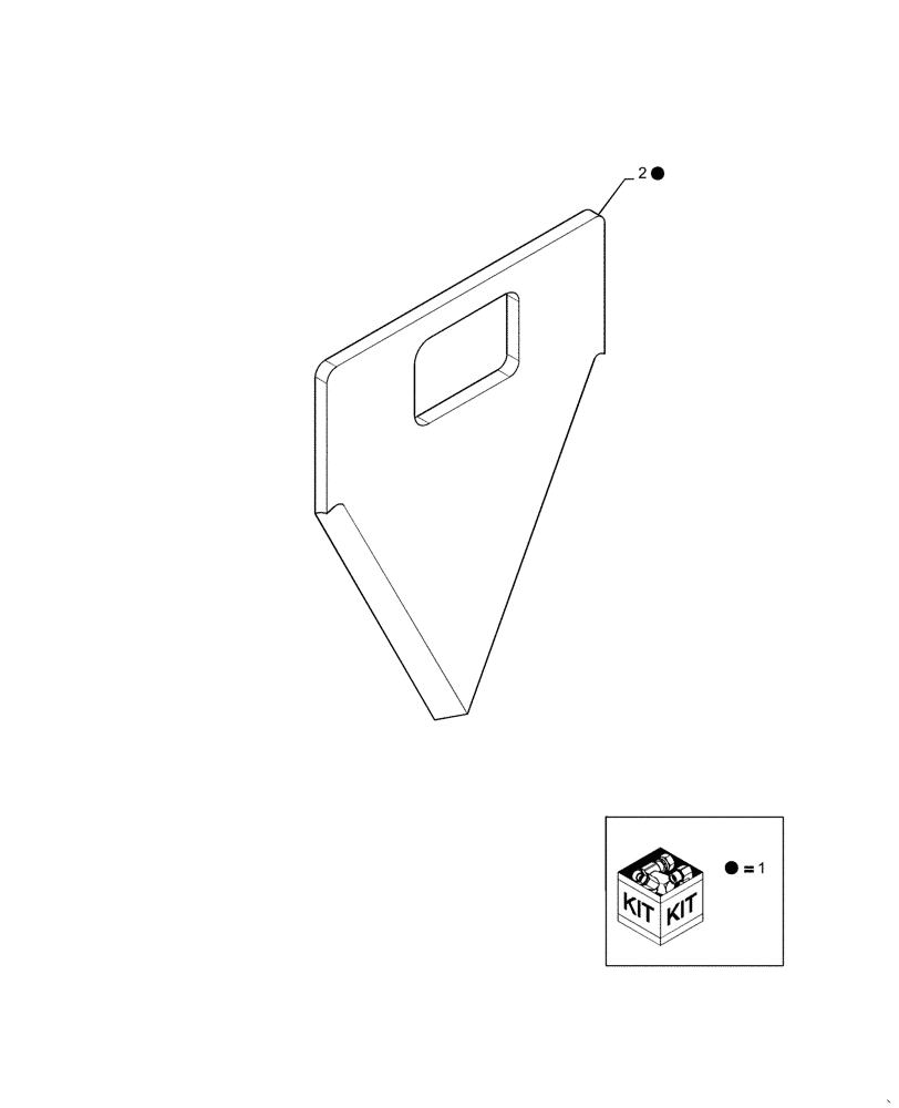 Схема запчастей Case IH AFX8010 - (K64.C.55[01]) - KIT FIXED CHOPPER KNIFE K - Crop Processing