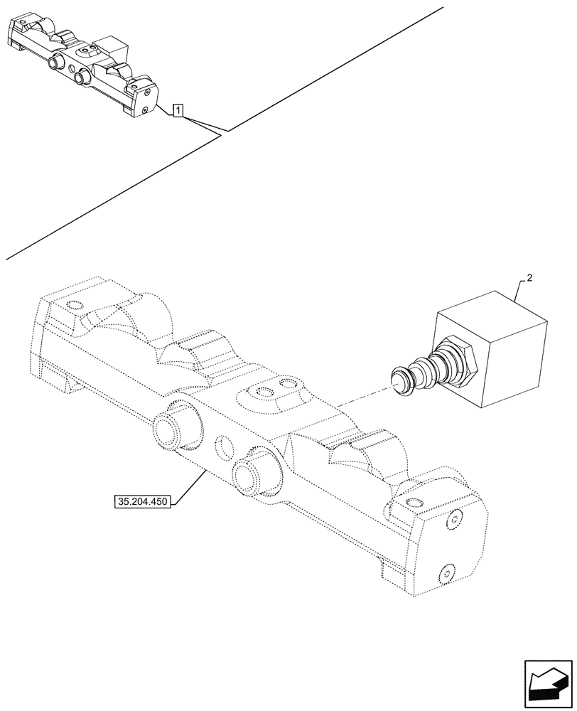 Схема запчастей Case IH FARMALL 100V - (55.035.020) - VAR - 759024 - 3 REMOTE CONTROL VALVES, W/ DIVERTER, COMPONENTS (MDC) (55) - ELECTRICAL SYSTEMS