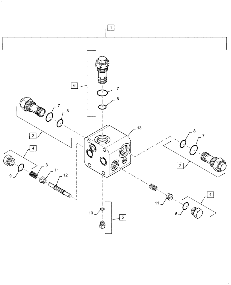 Схема запчастей Case IH 6088 - (29.218.AE) - MOTOR RELIEF VALVE (29) - HYDROSTATIC DRIVE