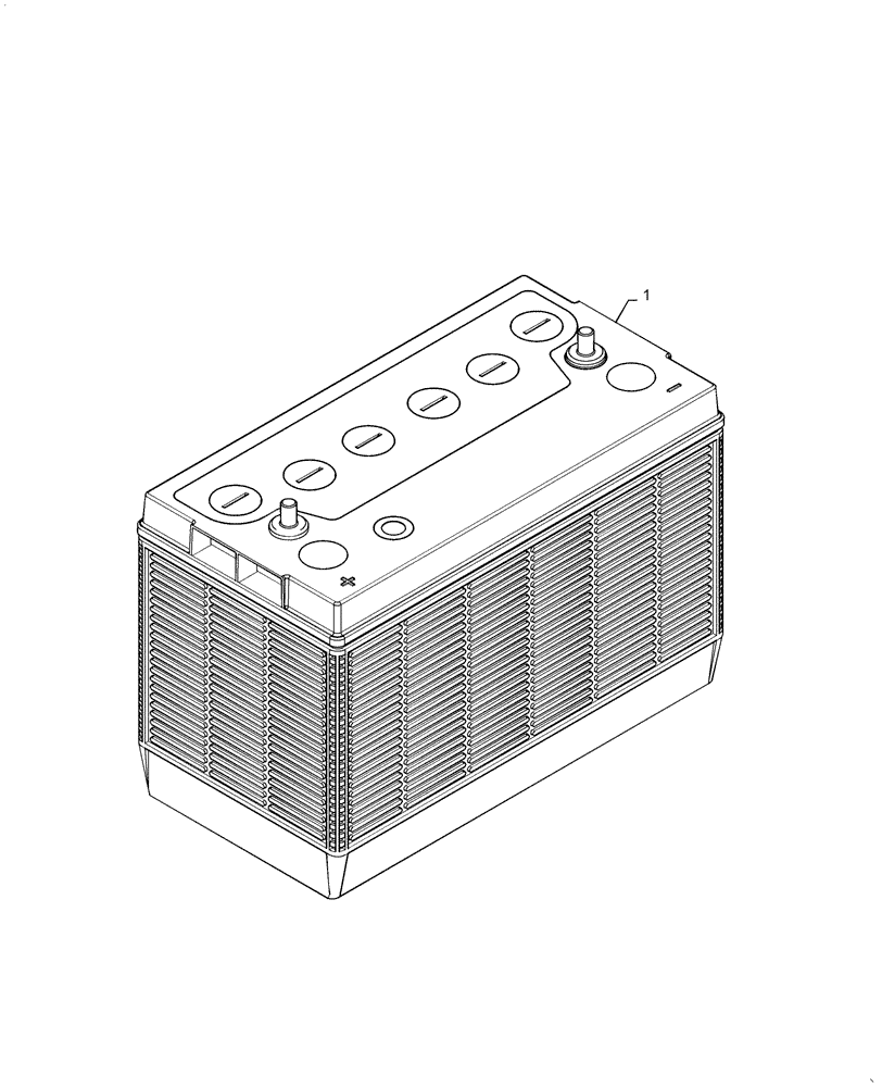 Схема запчастей Case IH TR340 - (55.302.AG) - BATTERY (55) - ELECTRICAL SYSTEMS