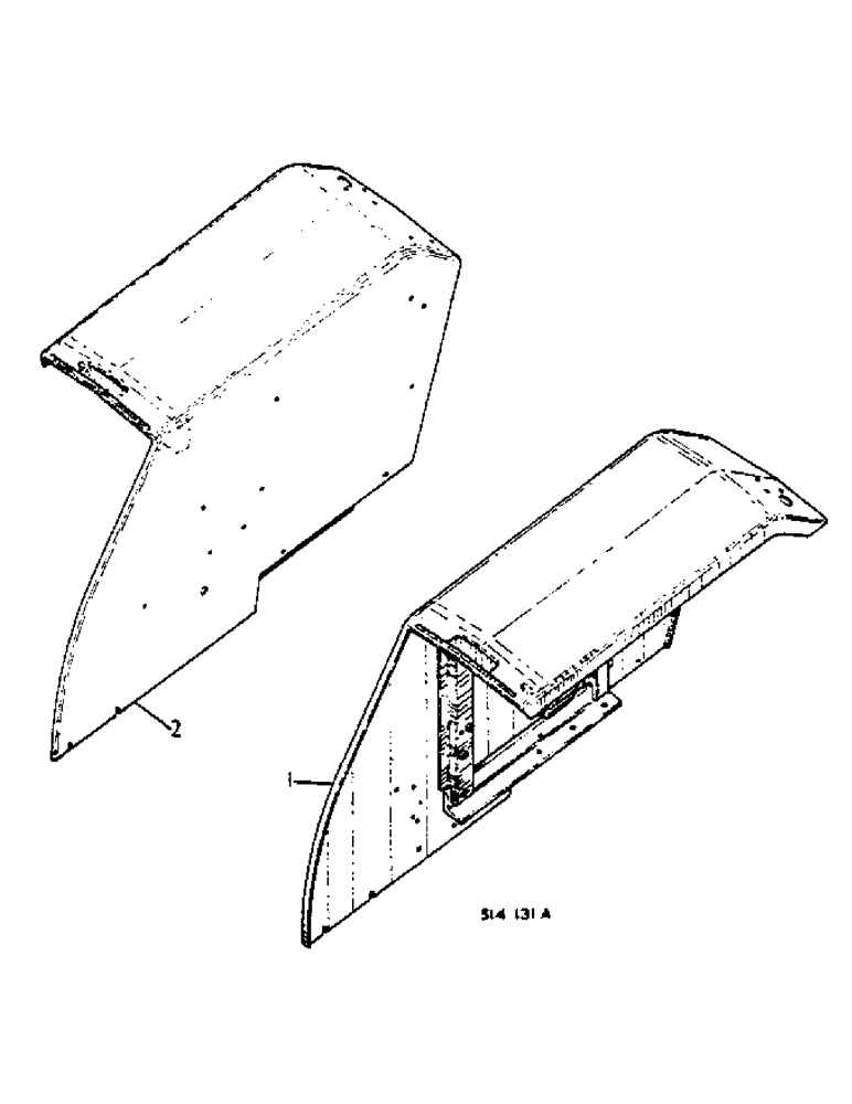 Схема запчастей Case IH 2500 - (13-006) - REAR FENDERS, FLAT TOP (05) - SUPERSTRUCTURE