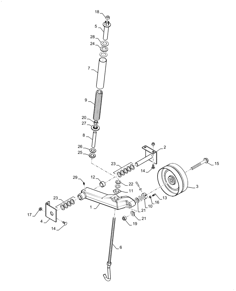 Схема запчастей Case IH 6088 - (60.110.AT) - PIVOT IDLER, HEADER DRIVE (60) - PRODUCT FEEDING