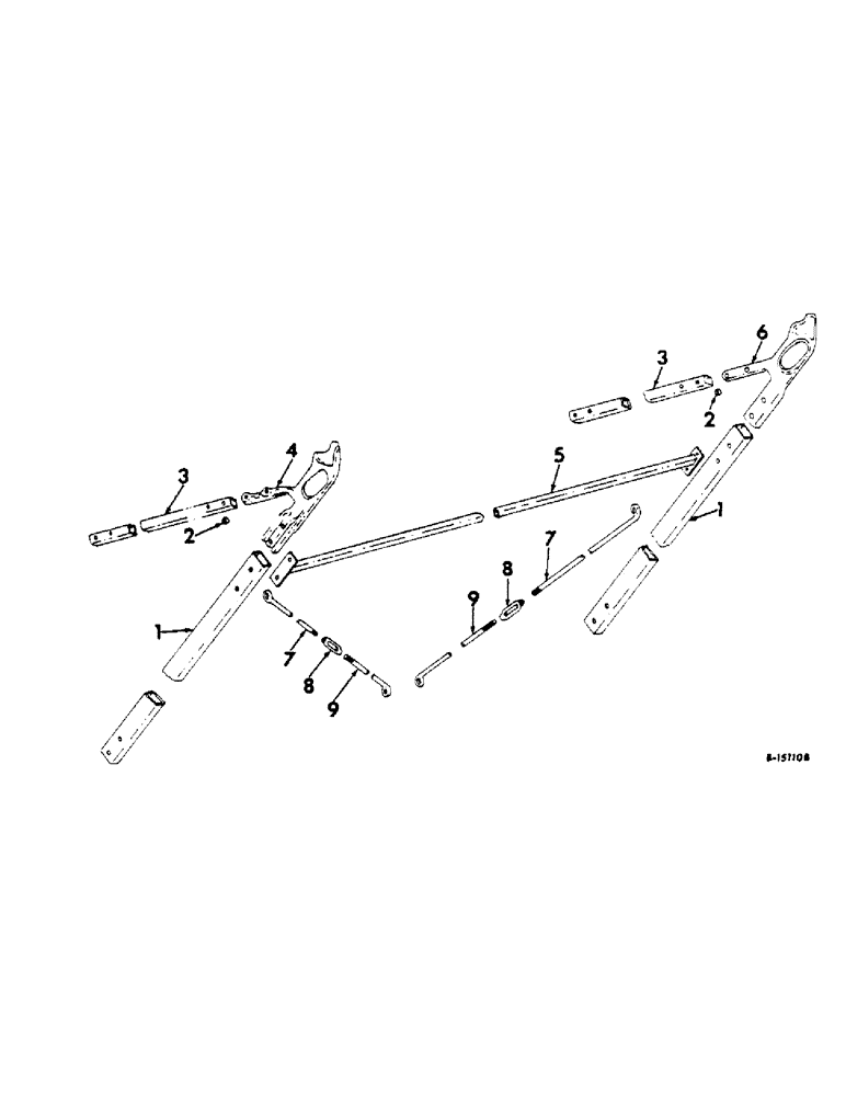 Схема запчастей Case IH 622 - (Q-05) - BASKET AND AIR SYSTEM, BASKET SUPPORTS Basket & Air System