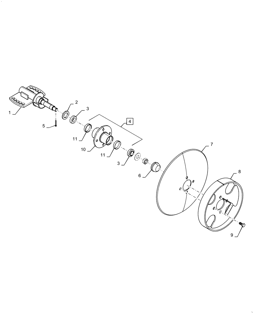 Схема запчастей Case IH 2160 - (77.104.AB[04]) - MARKER DISK (77) - SEEDING/PLANTING