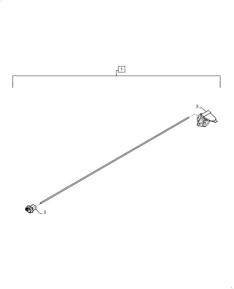 Схема запчастей Case IH 2150 - (55.405.AA[03]) - WIRE HARNESS REAR HITCH EXTENTION (55) - ELECTRICAL SYSTEMS