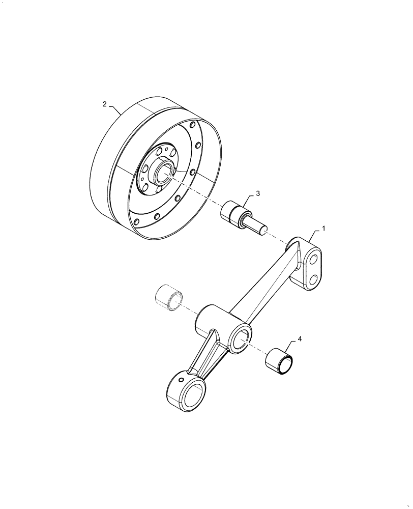 Схема запчастей Case IH 6088 - (60.150.AQ[04]) - FEEDER DRIVE IDLER ARM (60) - PRODUCT FEEDING